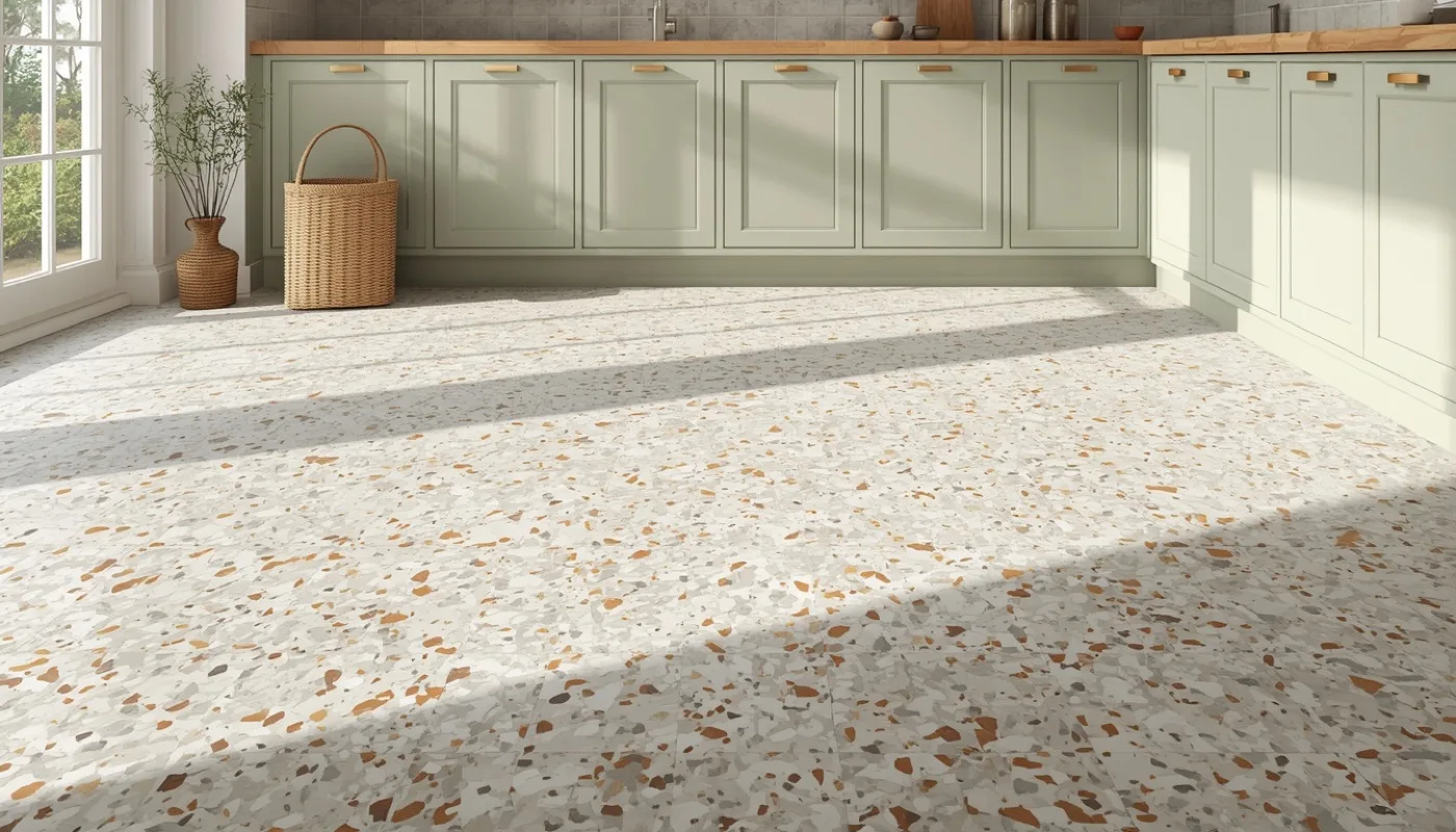 Terrazzoboden in der Küche
