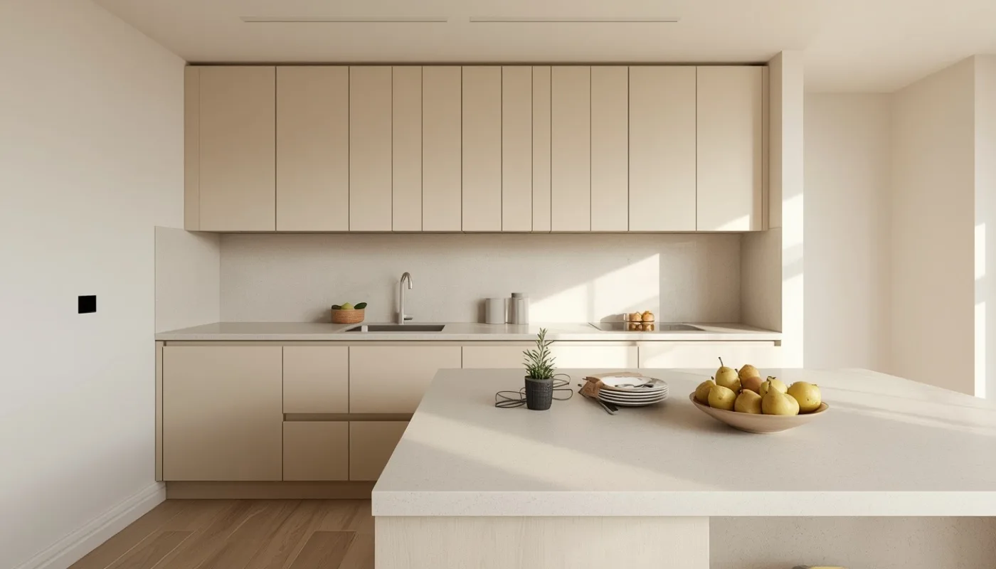 Ton-in-Ton Küche in Creme